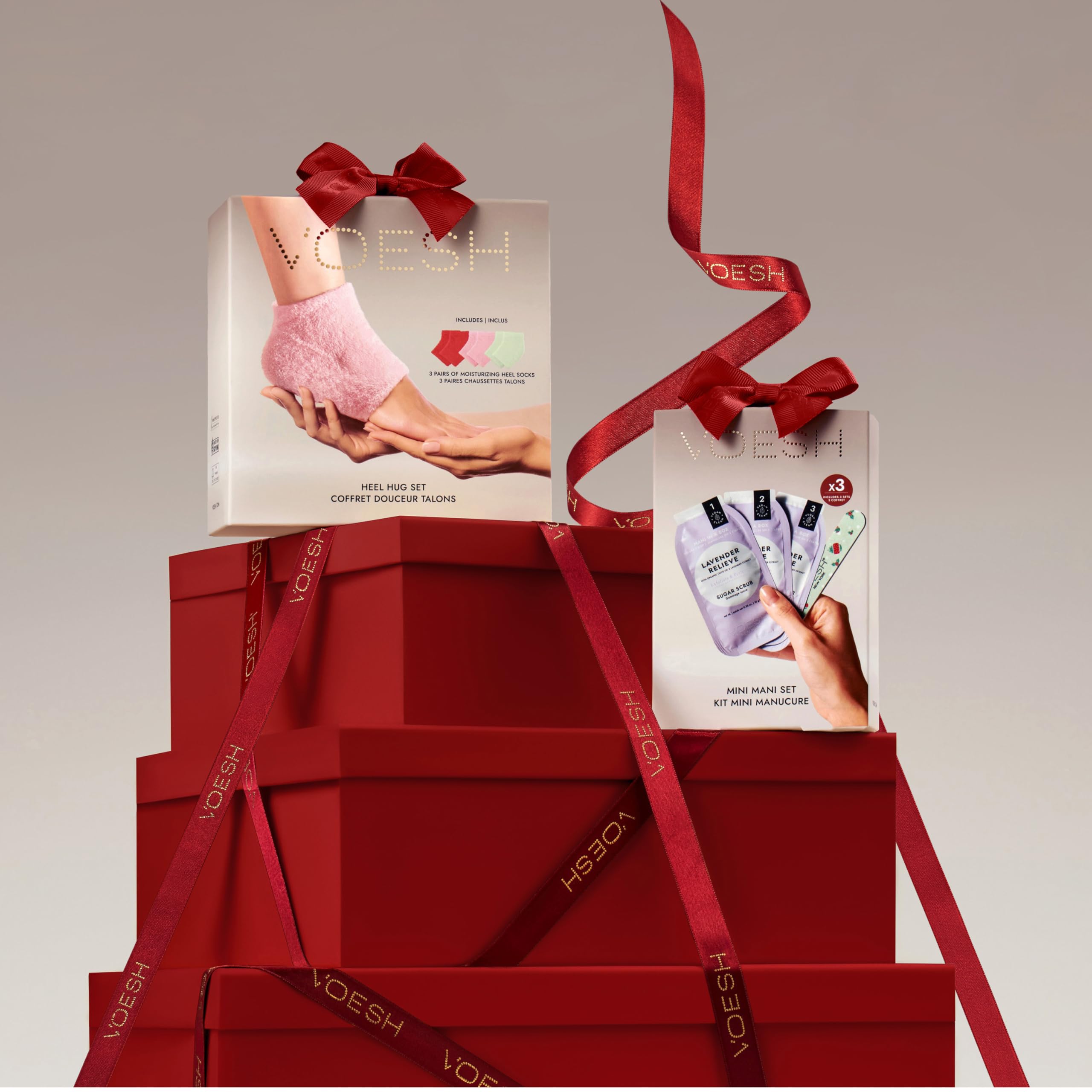 VOESH Mini Mani Gift Set - Complete 3-Step Hand Treatment: Includes 3 sugar scrubs, cream masks, and massage butters to exfoliate, moisturize & nourish dry hands - K-Beauty Korean Skincare
