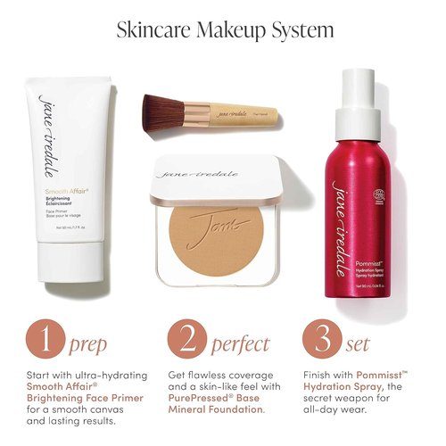 Jane Iredale The Skincare Makeup System - Essential Makeup Set for Flawless Skin