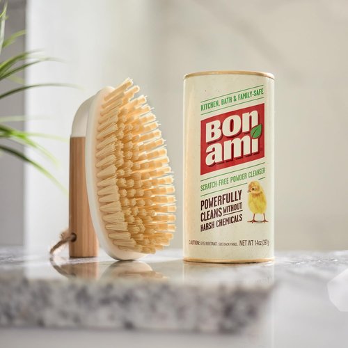Bon Ami Powder Cleanser - Multi-Surface Cleaner for Kitchens & Bathrooms, Removes Grime & Odors (Single Pack)