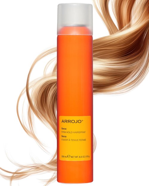 Arrojo Fierce Firm Hold Hairspray – Sulfate & Paraben-Free Firm Hold Hairspray – Anti Humidity Shine Spray for All Hair Types, 6 oz.