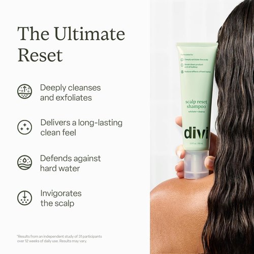 Divi Clarifying Scalp Reset Shampoo - Deep Cleansing Treatment for Product Buildup & Hard Water