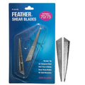 Feather - Switch-Blade Haircutting Shears Replacement Blades - for Professional Stylists & Barbers - Stainless Steel - No-Nip Tip - Made in Japan - 70/75 Model