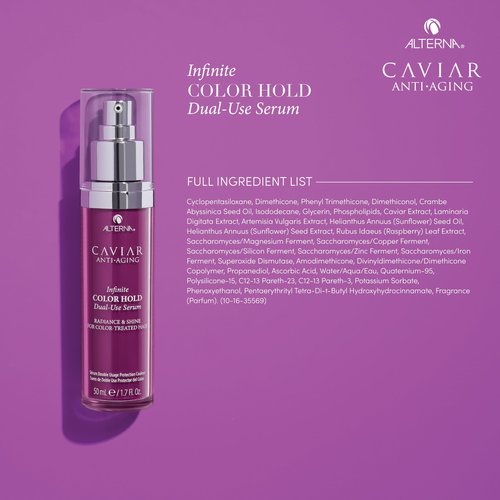 Alterna Caviar Anti-Aging Infinite Color Hold Dual-Use Serum | Leave-in Treatment, Color Preserving Mask | Sulfate Free, 1.7 Fl. Oz.