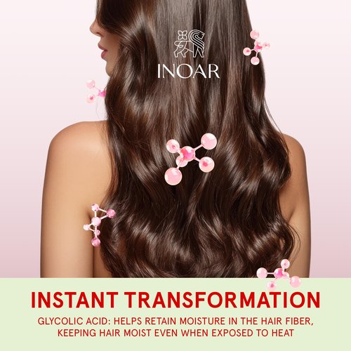 Inoar Glycolic Force Shampoo & Conditioner Bundle with Glycolic Acid for Deep Cleansing, Intense Hydration & Renewed Shine, 2 x 16.9 fl.oz
