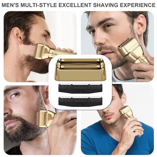 BaBylissPRO Replacement Foil & Cutter - Compatible with FXONE Double Foil Shaver | Gold Finish
