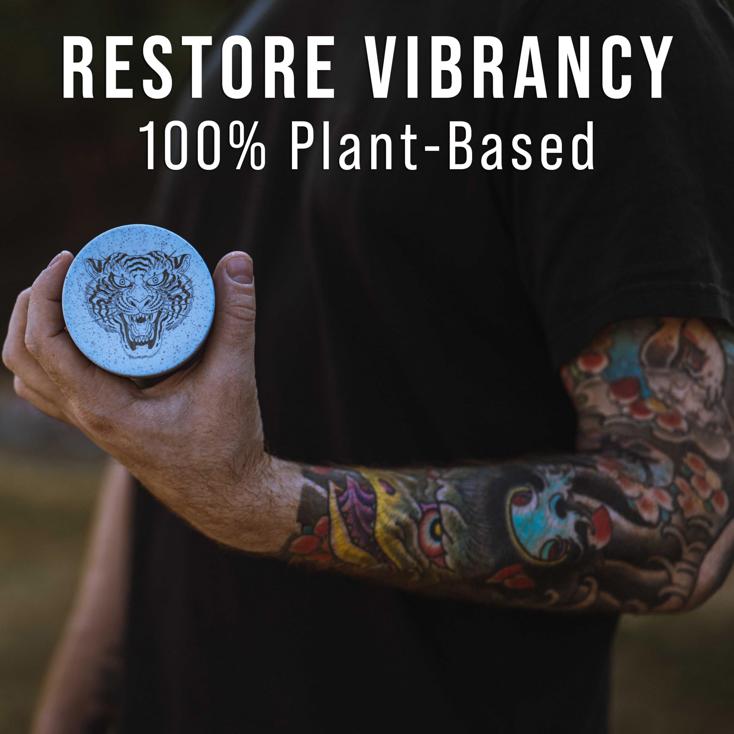 VITIUM Tattoo Butter – Tattoo Aftercare Balm with Organic Plant-Based Ingredients – Deep Moisturizing & Brightening for Vibrant Tattoos – Vegan, Natural, Soothing – Made in Italy - 5oz
