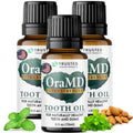 OraMD 4-in-1 Extra Strength Tooth Oil - Clinically Tested Maximum Strength Gum Disease Treatment, Gingivitis Treatment, Periodontal Disease Treatment, Sensitive Teeth and Gums - All-Natural (3 Pack)