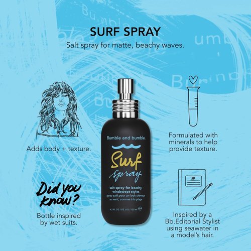 Bumble and bumble. Surf Sea Salt Spray - Volumizing Beachy Texture | Matte Finish for Fine to Medium Hair
