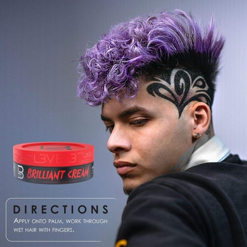 Level 3 Brilliant Cream - Enhances Hair Texture & Shine - Natural Style & Hydration - 3.4 oz