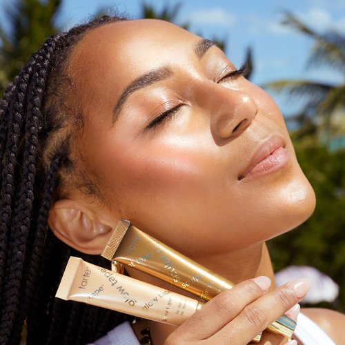 tarte glow tape highlighter – Illuminating Makeup with Lightweight Buildable Mineral Pigments & Shea Butter, Vegan & Cruelty-Free, full size, pearl glow