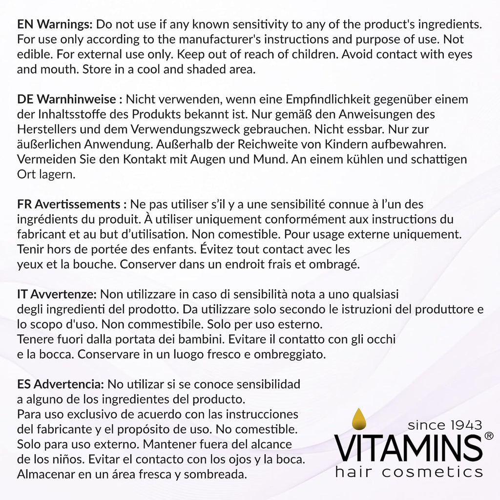 VITAMINS Keratin Purple Hair Mask - Deep Conditioner for Blonde, Silver, Gray & Brown Hair