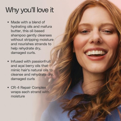 Ouidad Moisture Lock Cleansing Oil Shampoo - Nourishing Formula for Curly Hair, Sulfate-Free, 12 oz