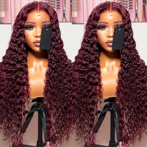 ANDRIA 13X4 HD Lace Front Wigs Straight Hair Glueless Lace Wigs 200% Density Blonde and Red Long Straight Natural Wig Pre Plucked Lace Frontal Wigs With Baby Hair For Black Women 32 Inches