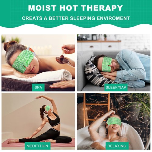 16 Packs Steam Eye Mask,Warm Eye Compress for Dry Eyes Sleep Mask,Hot Auto Heated Eye Masks Relaxing Items for Women Moist Heat for Eyes Soothing Eye Fatigue,Disposable EyeMask for SPA Essentials