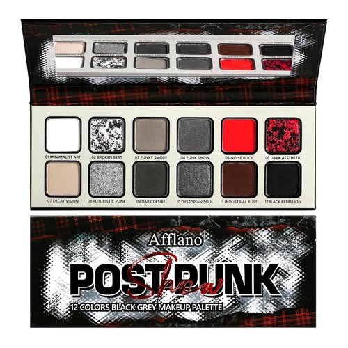 Skiennix Goth Makeup Palette - 12 Highly Pigmented Colors for Smokey Eyes | Matte & Shimmer Finish