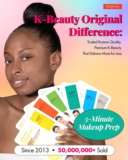 DERMAL 39 Combo Pack Made in Korea Facial Mask – 20+ Years of K-Beauty Experience, Premium Quality Korean Sheet Masks for Daily Skincare Routine