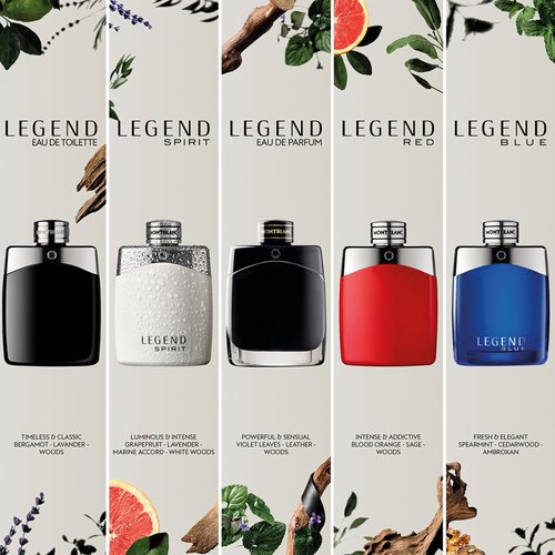 MONTBLANC Legend Blue Eau de Toilette - Fresh & Elegant Fragrance for Men | 3.4 oz