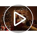 Black 7.5ft Artificial Christmas Tree with 1450 Tips & LED Lights Set