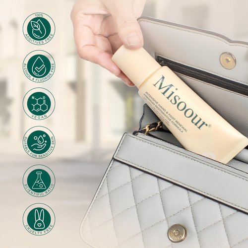 Misoour 25% Urea Hand Cream for Feet with 2% Salicylic Acid & 5% AHA+Aloe Vera, Urea Foot Cream for Dry Cracked Hands, Heels and Feet, Moisturizer and Repair for Rough Skin