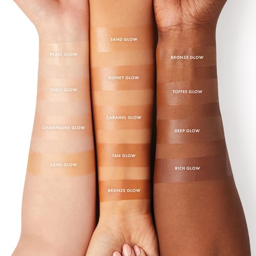 ICONIC LONDON Radiance Booster | Liquid Radiance Lightweight Skin Tint for a Glowy Makeup Look, Cruelty Free, Vegan Makeup (Sand Glow) 30 mL/ 1.01 Fl Oz