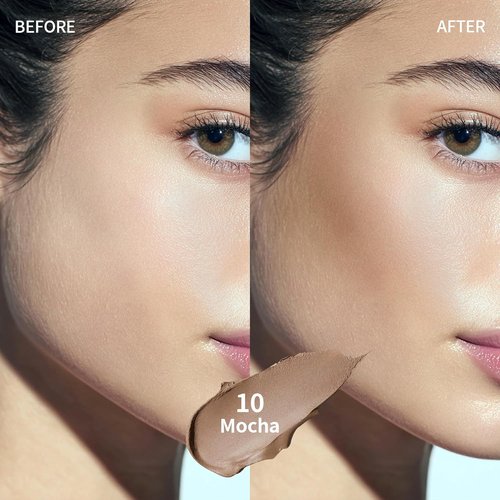 Skiennix Cream Contour Stick - Cool Toned Sculpting Makeup for Natural Look | Long Lasting & Buildable (10 Mocha)