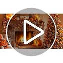 Halloween Tinsel Garland with Pumpkin - 100 Ft Orange Black Decor