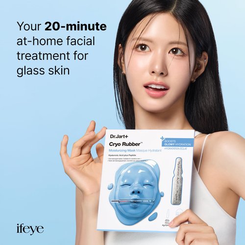 Dr.Jart+ Cryo Rubber Moisturizing and Cooling Korean Face Mask with Hyaluronic Acid and Peptides| Korean Skin Care