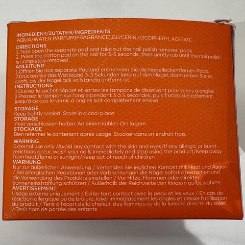 Modelones Nail Polish Remover Pads, Acetone Nail Polish Remover Wipes 50 PCS Professional Individually Wrapped Wet Wipes Easily & Quickly Lemon Smell Glycerin Moisturizing Big Size Portable