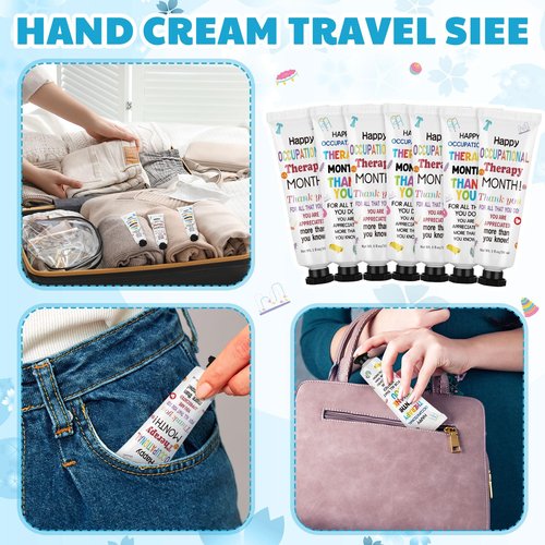 Loopeer 24 Pcs Occupational Therapy Gifts Bulk Hand Cream Set OT Month Appreciation Gifts for Women Travel Size Hand Lotion for Occupational Therapist Nurse Assistant Coworkers