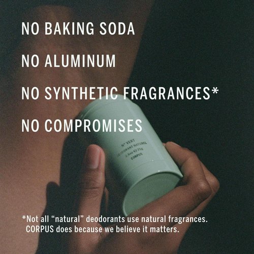 CORPUS - Natural Deodorant Stick For Sensitive Skin | Aluminium + Baking Soda Free | Unisex, Non-Toxic, Made In The USA (Nº Green)