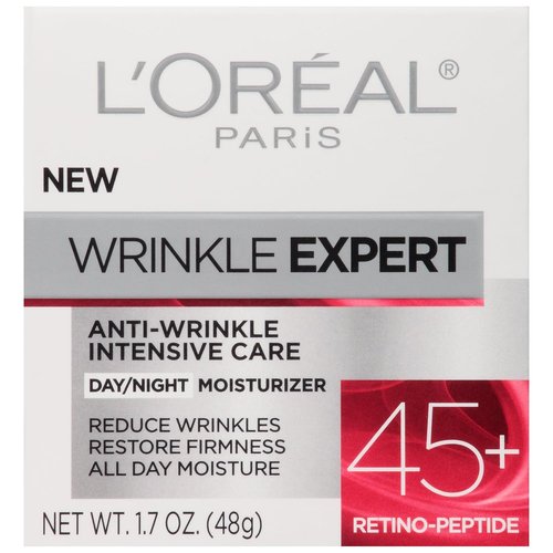L'Oreal Paris Wrinkle Expert 45+ Anti-Aging Face Moisturizer - Non-Greasy, Retino-Peptide Formula, 1.7 fl. oz.