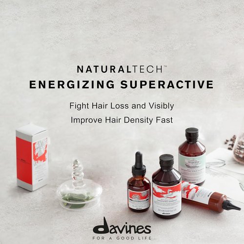 Davines Energizing Superactive Thickening Serum - Stimulates & Fortifies Thinning Hair - Travel Size, 3.38 Fl Oz