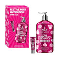 Hempz Festive Mint Hydration Pink Peppermint Meringue Gift Set, Body Loton and Lip Balm Duo, Limited Edition, 17 oz and .44 oz