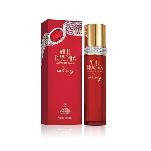 Elizabeth Taylor White Diamonds En Rouge Perfume - Elegant Eau De Toilette Spray, 3.3 Fl Oz