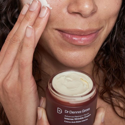 Dr. Dennis Gross Advanced Retinol + Ferulic Intense Wrinkle Cream - Hydrating Formula for Skin Transformation | 2 oz
