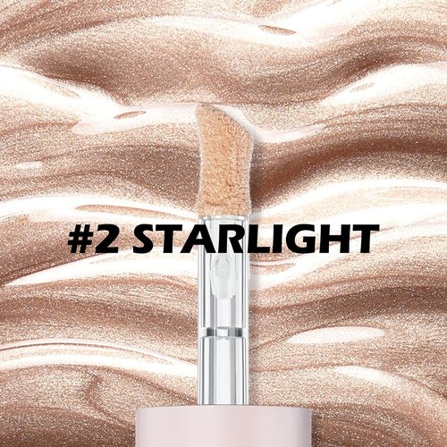 Erinde Liquid Highlighter - Lightweight Face Illuminator Stick for Natural Glossy Finish | 02# Starlight
