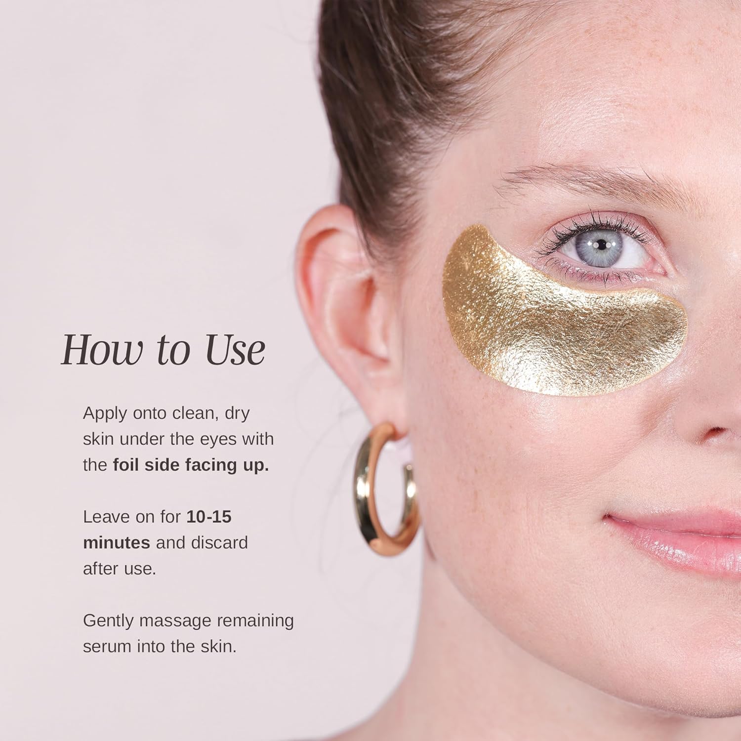 Wander Beauty Baggage Claim - Gold Foil Under Eye Patches for Dark Circles & Puffiness | 6 Pairs