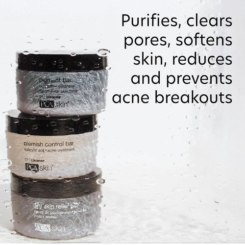 PCA SKIN Blemish Control Cleanser Bar - Glycerin & 2% Salicylic Acid Treatment for Oily Skin (3.2 oz)