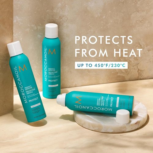 Moroccanoil Perfect Defense Heat Protectant - Full & Travel Size Bundle for Hair Protection