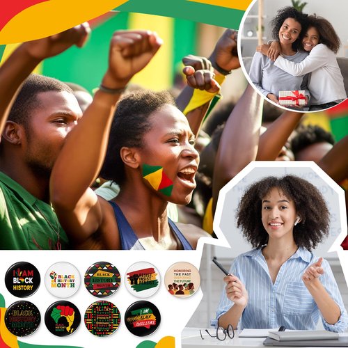 Geetery 36 Pcs Black History Month Gifts Bulk Reggae Compact Mirrors Decorations Mini Rasta Portable Pocket Travel Mirror for Purse African American Independence Day Freedom Jamaican Party Supplies