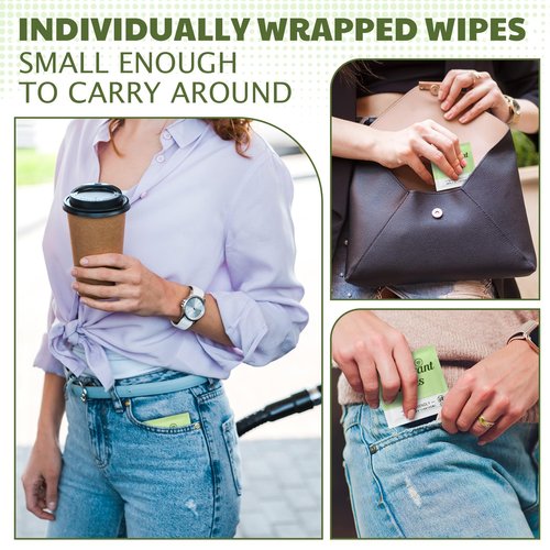 Timgle 100 Pcs Mini Travel Deodorant Wipes Individually Wrapped Armpit Antiperspirant Deodorant Sweat Body Wipes for Women Men Teens Sports Travel Clean Skin Underarm Excessive Sweating(Cucumber)