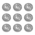 Philips Norelco SH90 Replacement Heads - Upgraded Double Blades for Series 9000/8000 | 9 Pack