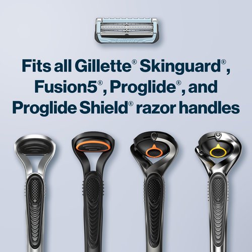 Gillette SkinGuard Razors for Men, 1 Razor Handle and 2 Razor Blade Refills, Designed for Men with Sensitive Skin, Razor Bumps, and Shaving Irritation