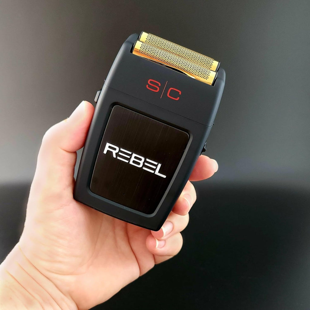StyleCraft Rebel Cordless Double Foil Shaver - USB-C Rechargeable, Super Torque Motor for Close Shave