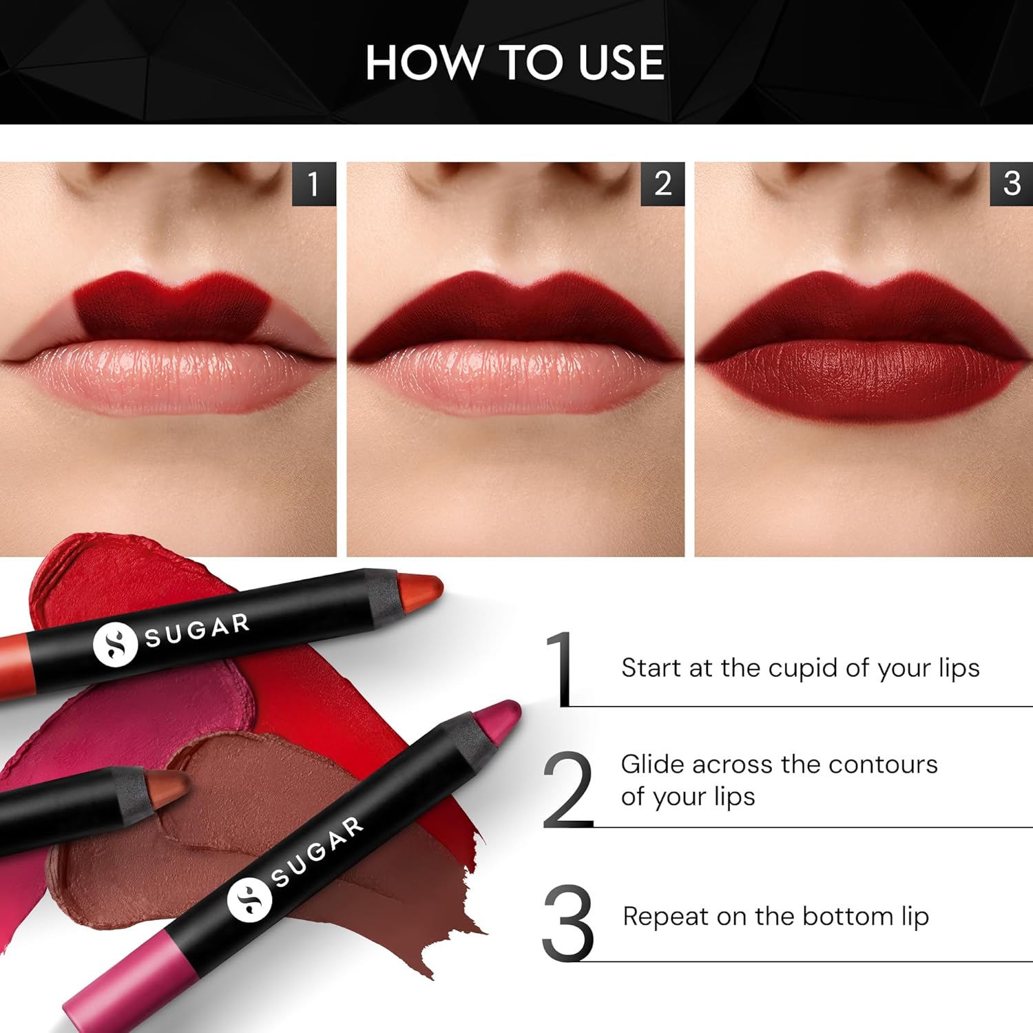 SUGAR Cosmetics Matte As Hell Crayon Lipstick - Long-Lasting 8+ Hours | 2.8g - 07 Viola