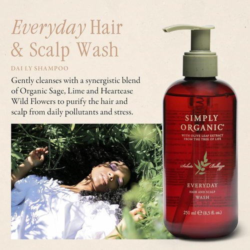 **Skiennix Hair & Scalp Wash Shampoo - All-Natural, Cruelty-Free Formula with Organic Sage & Lime | 251ml**
