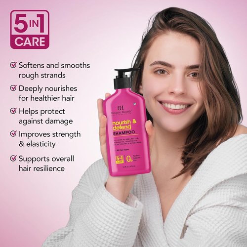 Botanic Hearth African Shea Butter Shampoo - Nourishing Formula with Jojoba Oil & Vitamin E | 16 Fl Oz for All Hair Types