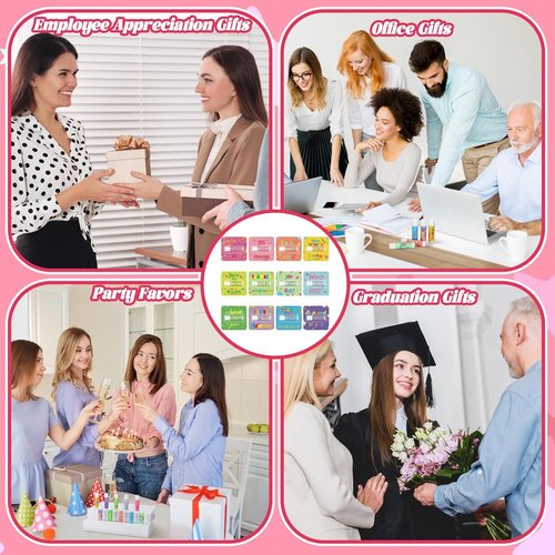 Skiennix Thank You Lip Balms - 48 Pcs Travel Size Appreciation Gifts for Teachers & Nurses