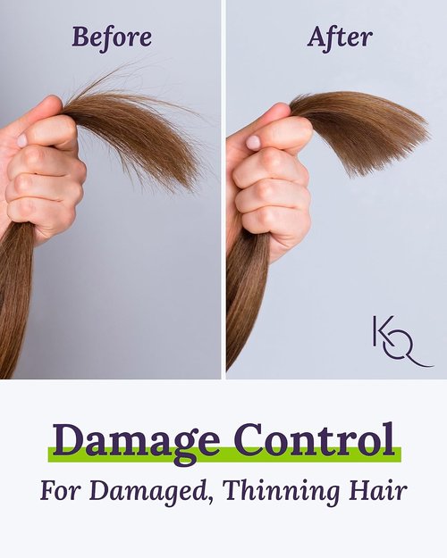 Keranique Damage Control Shampoo - Intense Repair for Thinning Hair with Keratin & Biotin | 4.5 Fl Oz