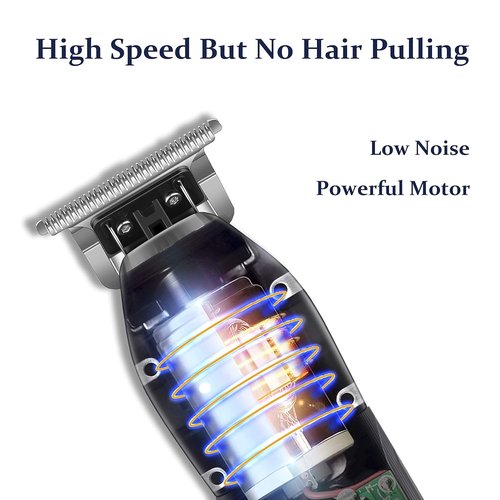 Kemei Professional Bald Head Hair Clippers - Cordless T Blade Trimmer & Grooming Kit for Men